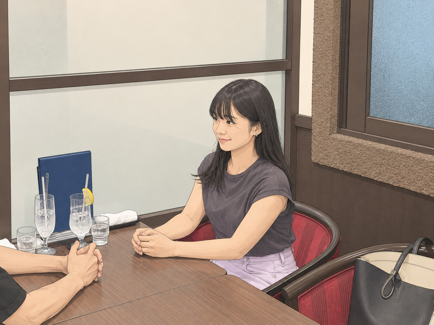 当時を振り返って話す紗貴子さん