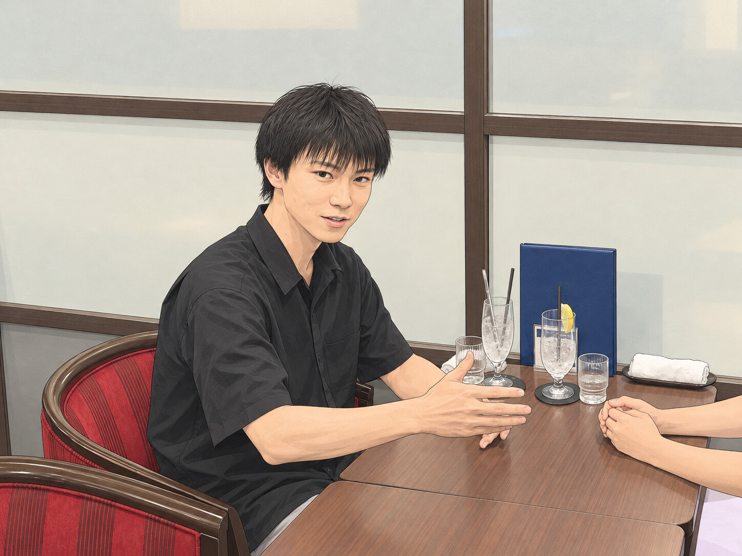 聞き手にまわる大槻先生