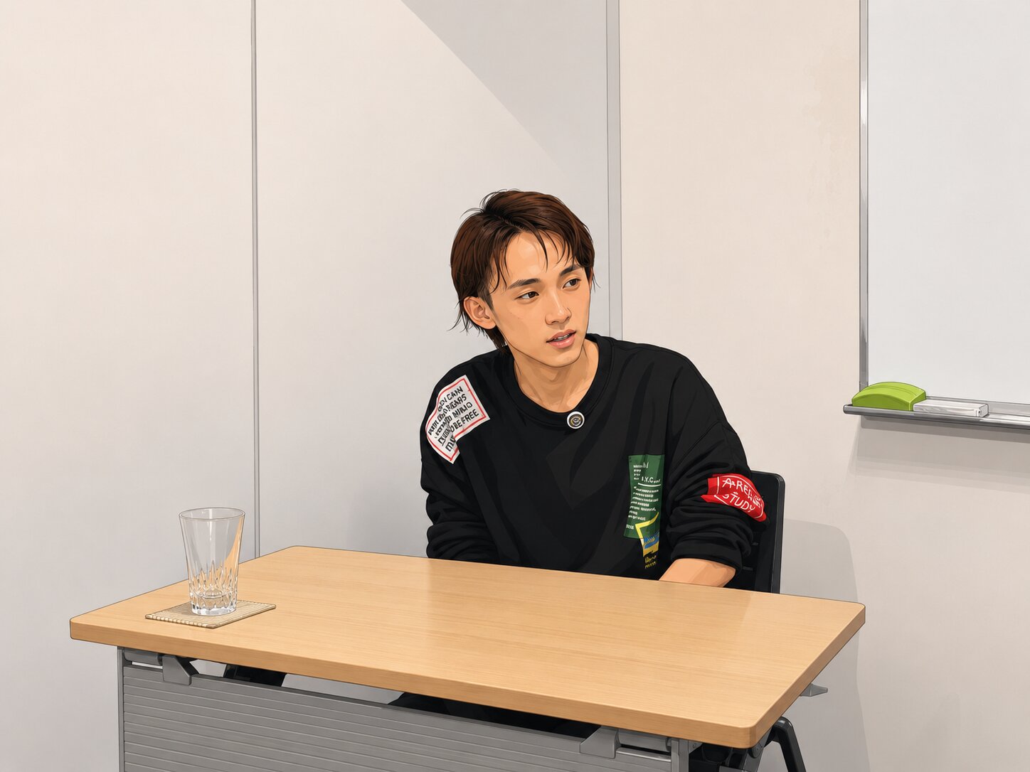 当時を振り返って話す椋くん