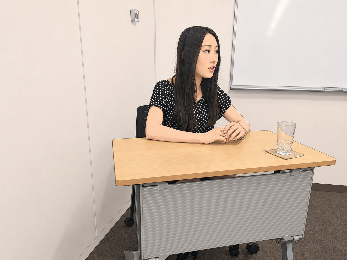 当時を振り返って話す英美理さん