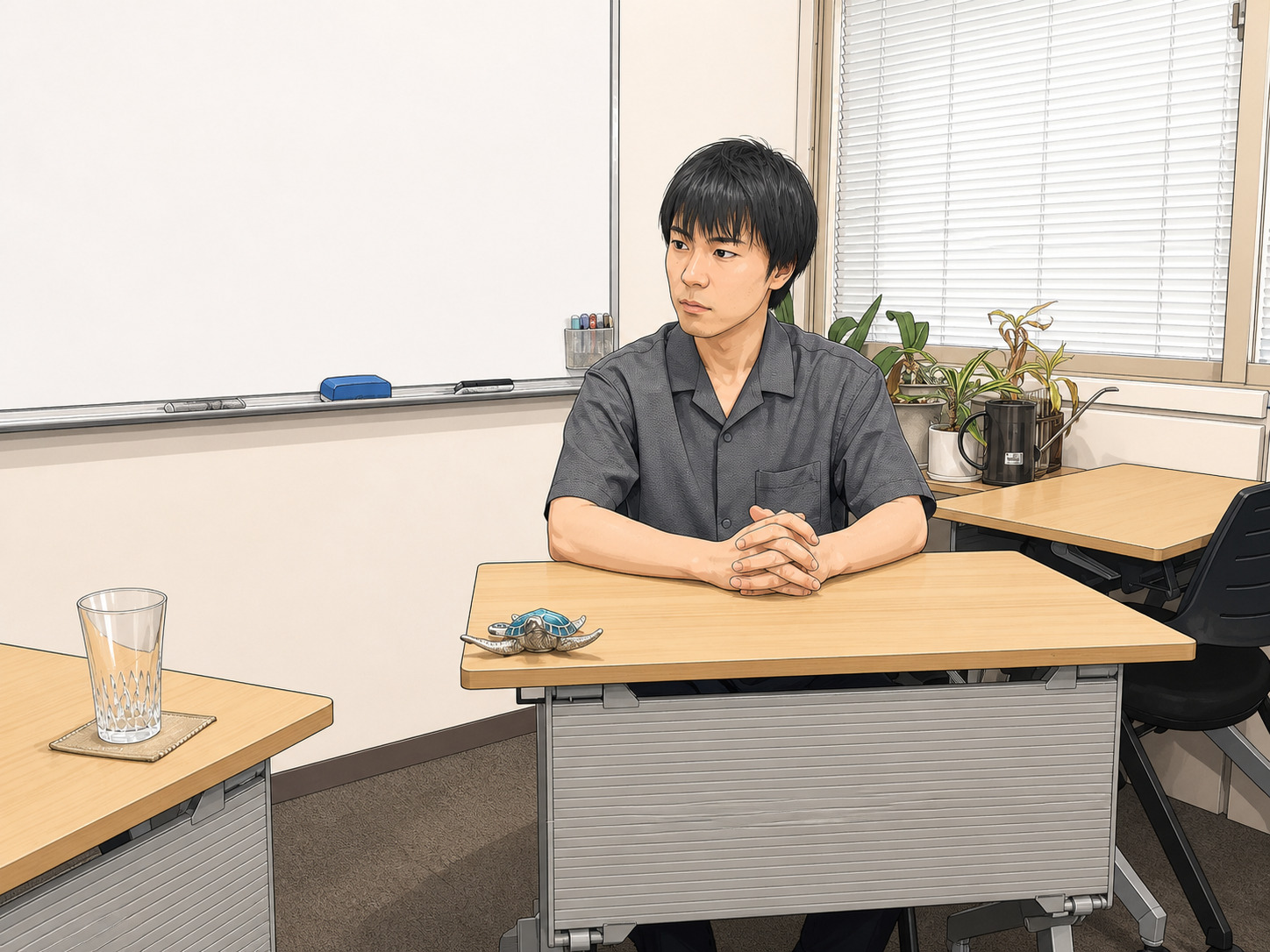 聞き手にまわる大槻先生
