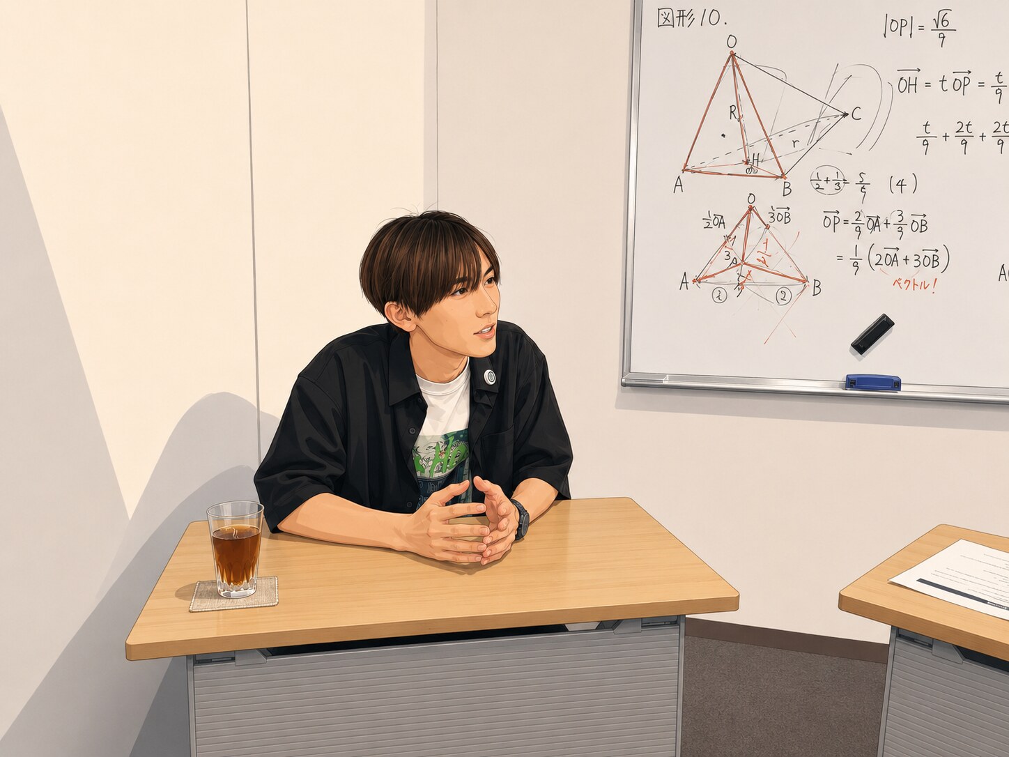 当時を振り返って話す優紀くん